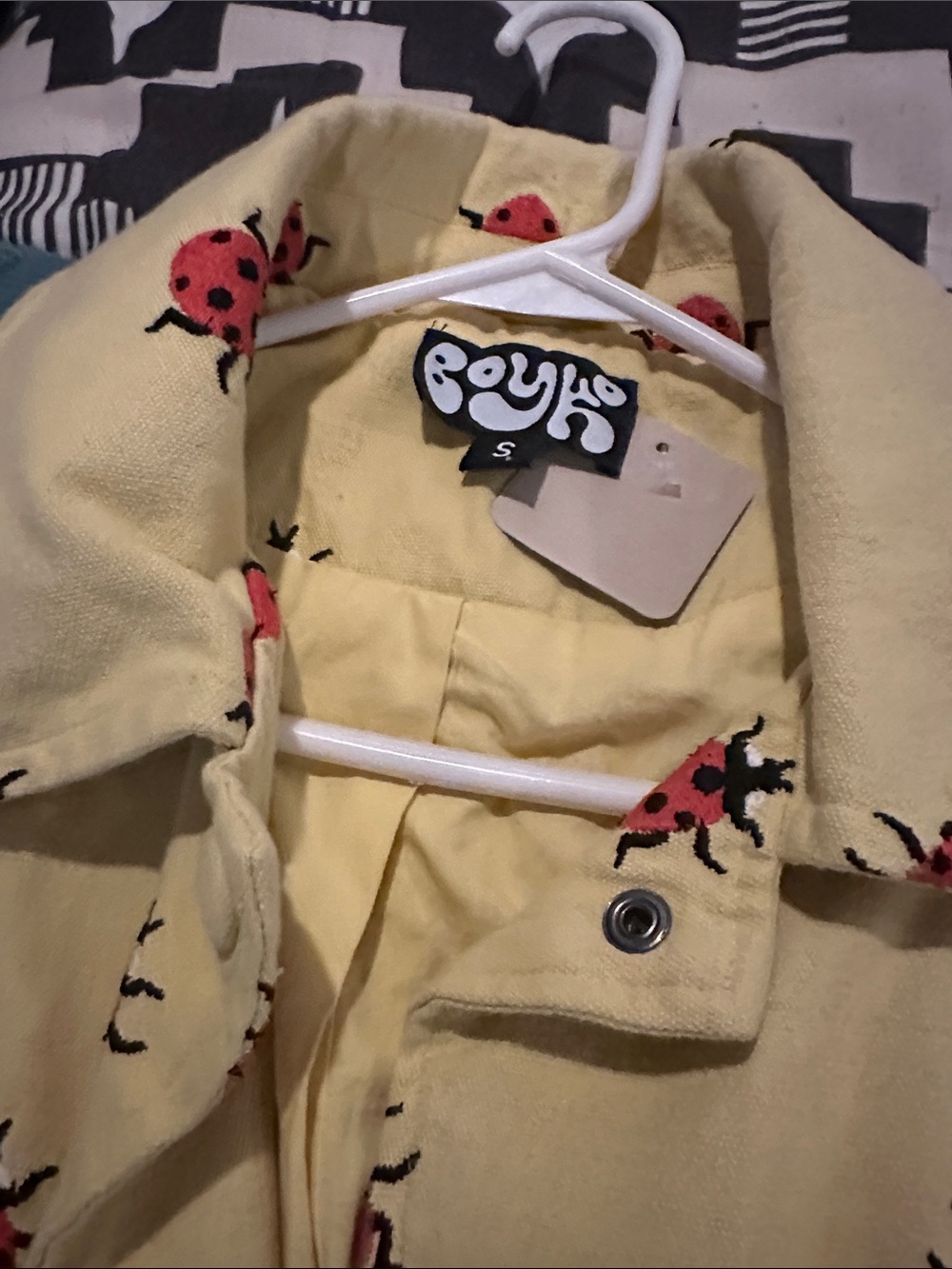 Boyko Madi Core Coat Yellow with Ladybugs - Picture 4 of 6